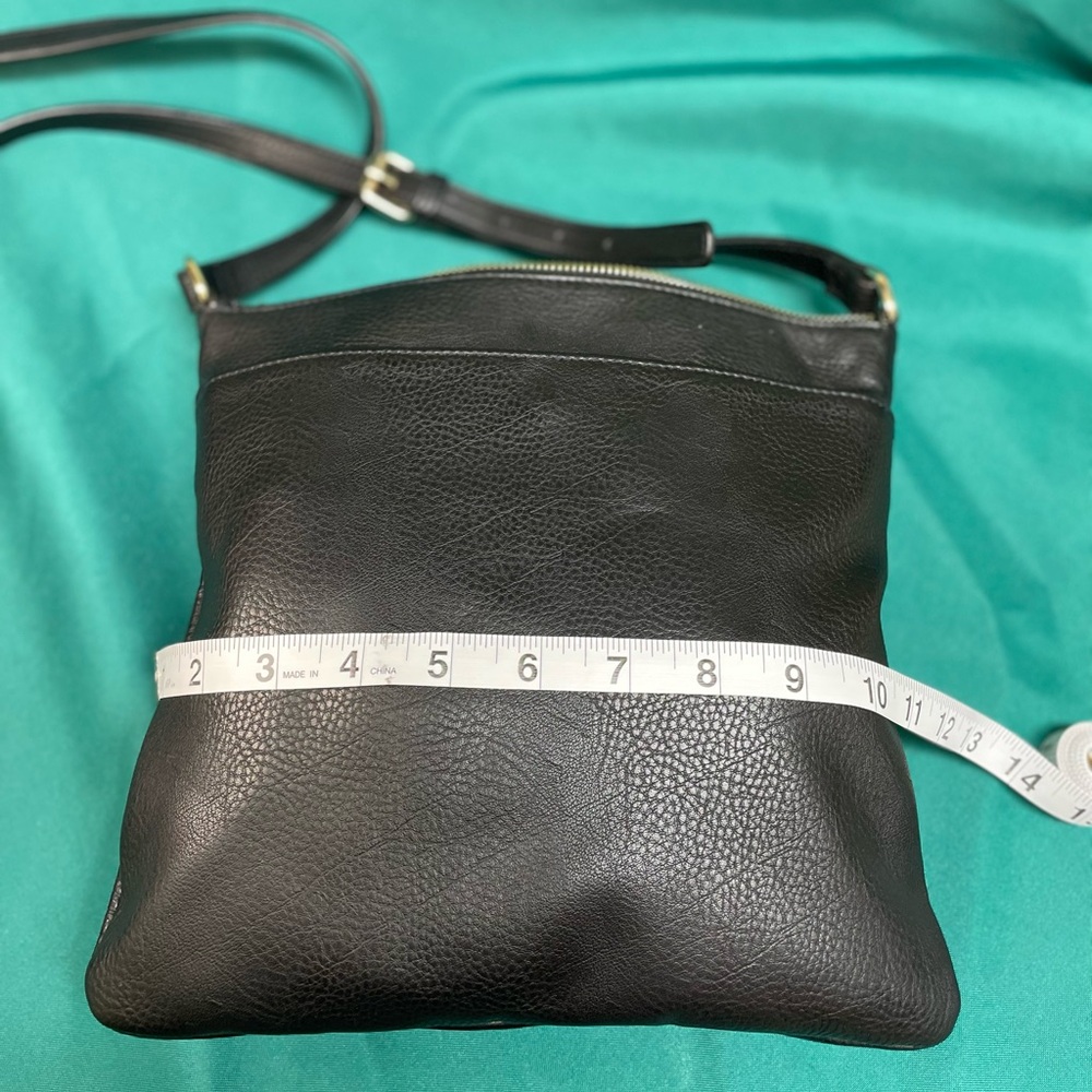 Big Buddha Black Crossbody Bag with Gold Details - Picture 6 of 13